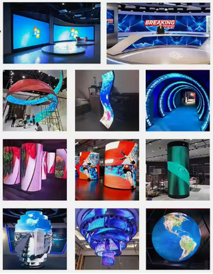 맞춤형 P4 곡선 LED 비디오 벽 실내 눈길을 끄는 광고 LED 화면