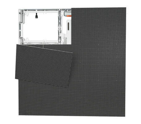 25kg P6 높은 밝기 경기장 둘레 LED 디스플레이 3840hz 480mm X 320mm 모듈 크기