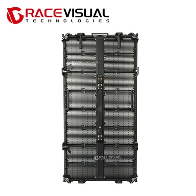 투명한 야외 LED 디스플레이 32768px/m2 픽셀 밀도 500x125mm 모듈 크기 초고 가벼운 디자인