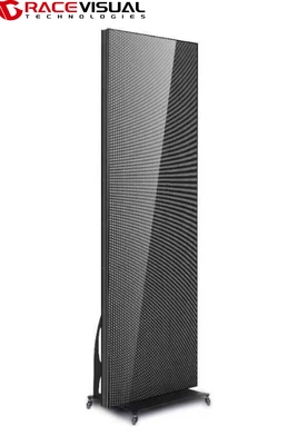 IP 시리즈 실내 640mmx1920mm 실내 LED 디스플레이 포스터 휠 베이스, 개별 사용 또는 캐스케이딩