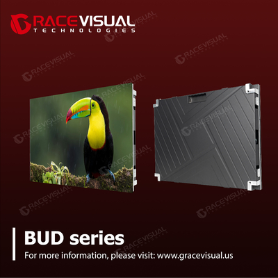BUD 시리즈 실내 P2.5mm 고정 LED 디스플레이 벽 장착 640mmX480mm 프론트 서비스