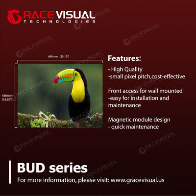 P1.86 울트라 HD 실내 LED 디스플레이 시스템 고급 7680Hz 초연한 갱신 속도 기술∙ 고성능 640×480mm 콤팩트 캐비닛 디자인∙ 500+ 니트 프리미엄 밝기 출력