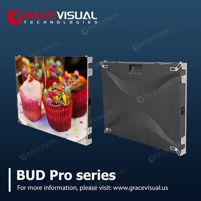 BUD 프로 시리즈 P1.86 GOB 실내 고정 LED 디스플레이와 7680Hz 리프레시, 뛰어난 시각 성능을 위해 벽에 장착 된 디자인