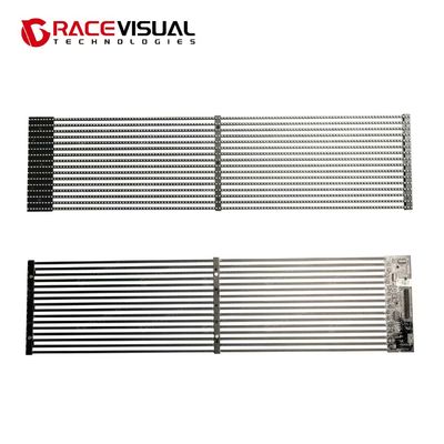 GRACEVISUAL TS-F: 초느다란 투명 스마트 디스플레이 고 밝기 (600 ~ 5500nits) & 높은 투명성, 모든 빛에서 명확. 초 경량 (7kg) 알루미늄 패널, 앞 / 후방 서비스 쉽게 설치.